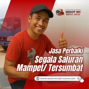 PERBAIKI SEGALA SALURAN MAMPET – SEDOT WC BAYU JAYA