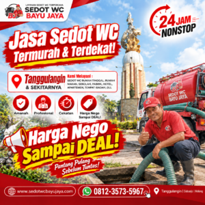 Jasa sedot WC Tanggulangin Sidoarjo murah & terdekat. Harga NEGO sampai DEAL, bergaransi 100%, layanan 24 jam, teknisi berpengalaman 15+ tahun