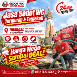 Jasa sedot WC Tulangan Sidoarjo murah & terdekat. Harga Nego sampai DEAL, layanan 24 jam, cepat, bersih, profesional, dan bergaransi 100% amanah
