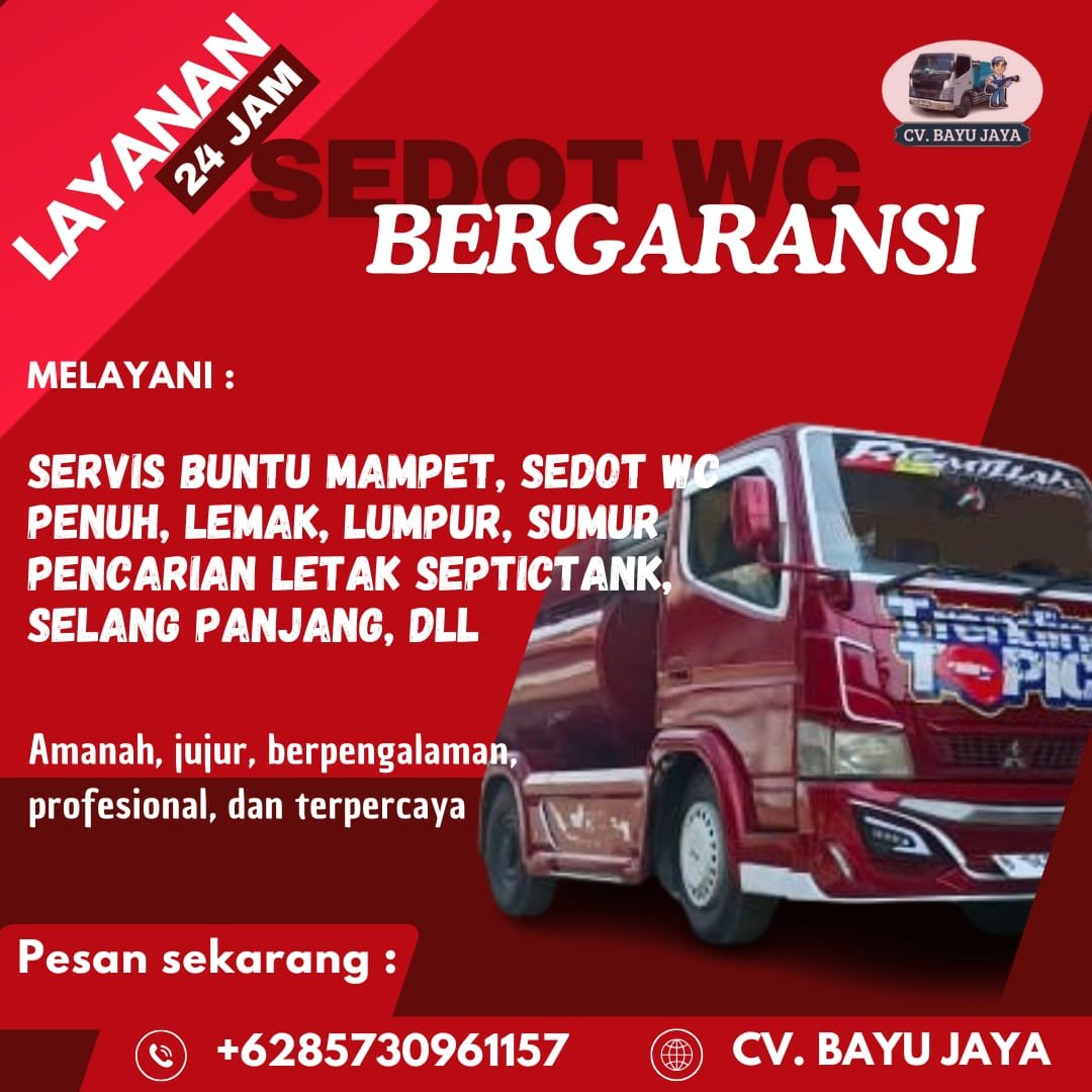 Jasa Sedot WC Genteng Surabaya Murah, Bergaransi 100% & Ready 24 Jam !! - Gambar 7