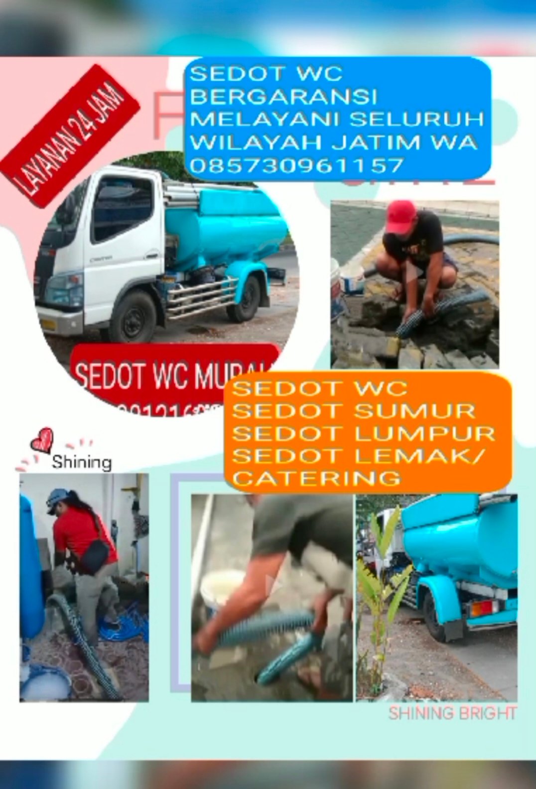 Jasa Sedot WC Bubutan Surabaya Murah, Bergaransi 100% & Ready 24 Jam !!